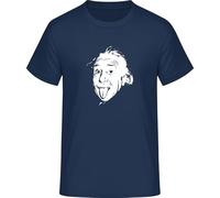 Albert Einstein T-shirt, Bleu marine, L