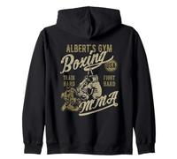 Albert Gym Boxe MMA Rétro Design pour Le Nom Albert Sweat à Capuche