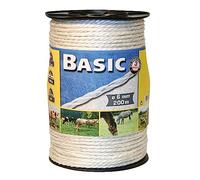 Kerbl Câble pour clôture électrique Basic – 6 fils inox, 3,87 Ω/m, 200 m