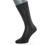 ALBERT KREUZ chaussettes homme en pure soie en noir - élégance et qualité Made in Germany 39-41