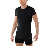 ALBERT KREUZ Maillot de Corps col Rond Fonction spéciale Cool Climat Anti Transpiration - évite auréoles -Manches Courtes - Noir - Coton Coolmax 04/S