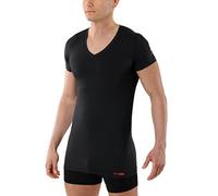 ALBERT KREUZ Maillot de Corps col v Fonction spéciale Cool Climat Anti Transpiration - évite auréoles -Manches Courtes - Noir - Coton Coolmax 07/XL