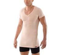 ALBERT KREUZ Maillot de Corps Invisible col v en Micromodal Light Slimfit Couleur Chair Nude Manches Courtes 05/M