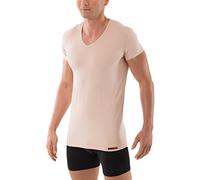 ALBERT KREUZ Maillot de Corps Invisible Couleur Chair avec Manches Courtes et col v spécial 4XL