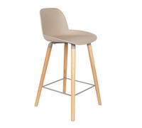 ALBERT KUIP - Tabouret de comptoir taupe H65 Taupe