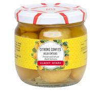 ALBERT MENES Citron Confits Entiers Beldi - Pot de 190g, Citron Rond du Soleil Égyptien au Sel Marin - Lot de 3
