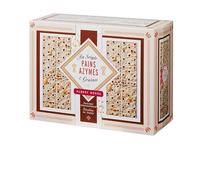 Albert Ménès - Pains Azymes au Seigle et aux Graines 200g - avec Farine de Seigle, Eau, Graines de Sésame et Pavot - Parfait comme Crackers avec du Fromage