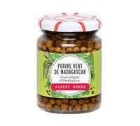 ALBERT MENES Poivre Vert de Madagascar en pot verre - Baies en saumure, format 60g - Épice authentique pour assaisonnement et cuisine raffinée - Lot de 4