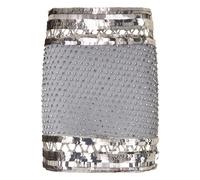 Alberta Ferretti - Mini-jupe ornée de sequins - Femme - Jupes - Gris - Taille: 36 FR