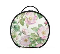 Alberta Wild Rose Beauty Summer Flowers Trousse de toilette verticale autoportante avec fermeture éclair et séparateurs réglables 28 cm