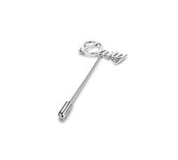Albertband Nom Personnalisé Broches Broche pour Femmes Gravé Monogramme Lettres Alphabet Initiale Épinglette Broches et Pins Discours Réunions Fête Broche en Or/Rosegold/Argent (#style 1)