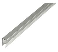 Alberts 030395 Profilé d'angle | auto-serrant | Aluminium anodisé couleur argent | 2000 x 10,9 x 20 mm