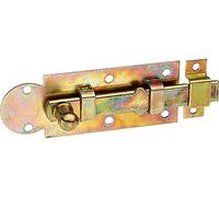 Alberts 113025 Verrou de fenêtre | droit, avec boucle serrée | galvanisé, en jaune | platine 100 x 30 mm