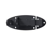Alberts 116712 Verrou porte-cadenas Ovado | avec poignée plate | galvanisé, plastifié, en gris graphite | platine 90 x 44 mm