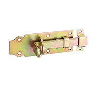 Alberts 116750 Verrou porte-cadenas | droit, avec poignée plate et gâche attachée | passivé | platine 100 x 44 mm