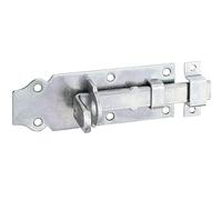 Alberts 116767 Verrou porte-cadenas | droit, avec poignée plate et gâche attachée | passivé | platine 120 x 44 mm
