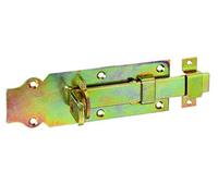 Alberts 116781 Verrou porte-cadenas | droit, avec poignée plate et gâche attachée | passivé | platine 160 x 56 mm