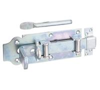 GAH Alberts Serrure de porte stable L200 x B80 mm STA galvanisé jaune