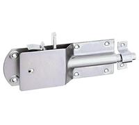 Alberts 124182 Verrou d'étable de sécurité | avec large poignée plate | passivé | platine 200 x 70 mm | boulon Ø 15 mm | largeur de gâche 20 mm