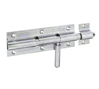 Alberts 128166 Verrou de box | avec poignée ronde et gâche attachée | passivé | platine 160 x 60 mm | boulon Ø 16 mm | longueur totale 210 mm