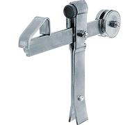 Alberts 137496 Arrêt de portail | à sceller, avec bascule | zingué | hauteur 240 mm