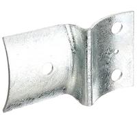 Alberts 202828 Raccord de clôture| galvanisé à chaud | pour poteaux et palissades Ø100 mm | 70 x 117,5 mm