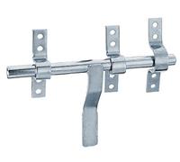 Alberts 204501 Verrou de box type Vervelle | avec poignée plate et gâche attachée | zingué | boulon Ø 14 x 190 mm