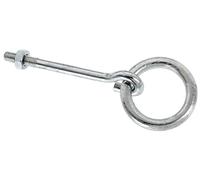 Alberts 204518 Anneau de fixation | zingué | avec filetage | à visser | 130 mm x Ø45 mm