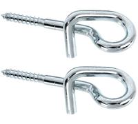 Alberts 204549 Crochet balançoire | avec filetage à bois | à visser | zingué | longueur 160 mm | Ø du filetage 12 x 55 mm | Set de 2 pièces