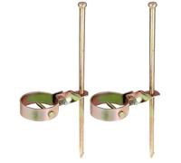 Alberts 204556 Ancrage pour balançoire | pour Fixation au Sol | bichromaté | Longueur 390 mm | Collier Ø 80 mm | Set de 2 pièces