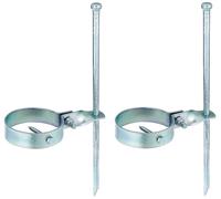 Alberts 204563 Ancrage pour balançoire | pour fixation au sol | bichromaté | longueur 390 mm | collier Ø 100 mm | Set de 2 pièces