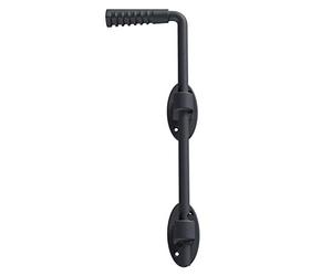 Alberts 207106 Verrou baïonnette Ovado | galvanisé, plastifié, en gris graphite | taille 400 x 16 mm