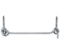 Alberts 209193 Crochet contrevent | avec plaques angulaires ou œillets | acier inoxydable | longueur 120 mm | Ø du crochet 4,2 mm