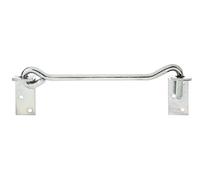 Alberts 209216 Crochet contrevent | avec platines d'angle ou œillets sur les platines | passivé | longueur 280 mm | crochet Ø 12 mm
