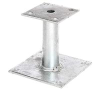 Gust. Alberts Ancre de poteau 210823 à visser galvanisée à chaud 150 x 150 mm tube 150 mm