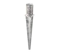 Alberts 211462 Ancre à enfoncer | pour poteau en bois rond ou carré | galvanisée à chaud | Ø 121 mm | longueur totale 750 mm