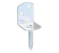 Alberts 212957 Équerre pour clôture tressée Forme L | en différents modèles | bichromatée | hauteur totale 83 mm | Set de 72 pièces