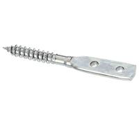 Alberts 213473 Support pour clôture tressée | forme de vis à tête plate | passivé | longueur totale 77 mm