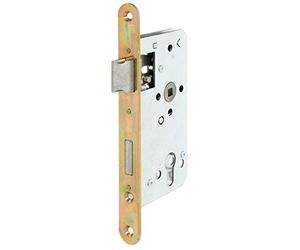 Alberts 215224 Serrure à encastrer | spécialement pour les portails à cadre - avec ou sans gâche | galvanisée | cote axe 55 mm