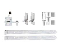 Alberts 216511 Assortiment de quincailleries | pour portail en bois doubles ou à un vantail | passivé
