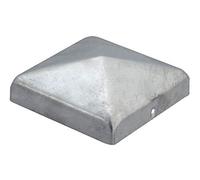 Alberts 216689 Capuchon pour poteau en bois | forme plate | galvanisé à chaud | 100 x 100 mm
