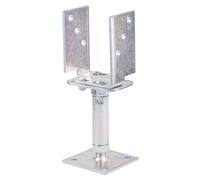 Ancre de poteau en U hauteur et largeur réglables