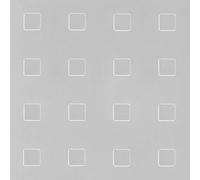 Alberts 250 x 500 x 1 mm GAH 466480 tôle structurée | Gaufrage carré | Aluminium anodisé Couleur Argent, métallique