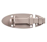 Alberts 300005 DURAVIS® Verrou porte-cadenas | avec poignée plate | en beige perle, à couche duplex RAL 1035 | platine 90 x 44 mm