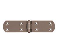 Alberts 300081 DURAVIS® Charnière de malle | avec goupille rivetée | en beige perle, à couche duplex RAL 1035 | taille 156 x 35 x 2 mm