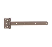 Alberts 300142 DURAVIS®® Penture anglaise | avec goupille rivetée | couleur beige perle, double plastification RAL 1035 | penture 391 x 40 mm | charnière 59 x 103 mm