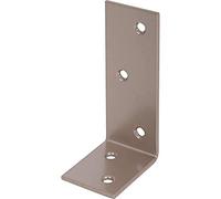 Alberts 300265 DURAVIS®® Équerre de poutre | ailes inégales | couleur beige perle, double plastification RAL 1035 | 40 x 80 x 30 mm