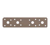 Alberts 300333 DURAVIS®® Platine d'assemblage | couleur beige perle, double plastification RAL 1035 | 180 x 40 x 3 mm