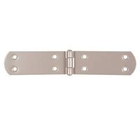 Alberts 300340 DURAVIS®® Charnière de malle | avec goupille rivetée | couleur beige perle, double plastification RAL 1035 | 195 x 35 x 2 mm