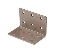 Alberts 300470 DURAVIS®® Équerre d'assemblage | couleur beige perle, double plastification RAL 1035 | 40 x 40 x 60 mm